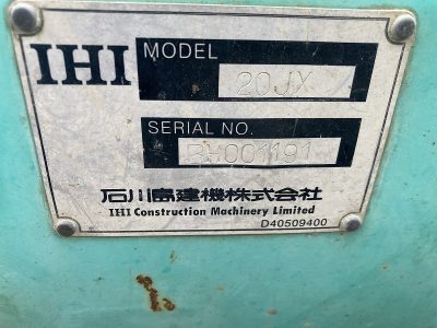 20JX BH001191 used backhoe |KHS japan