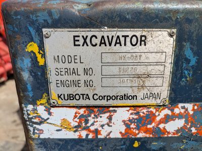 KX-027 11226 used backhoe |KHS japan
