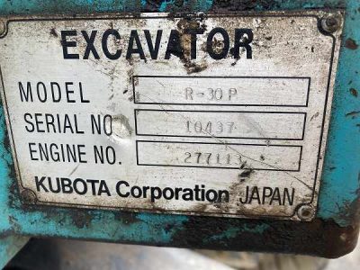 R-30P 10437 used backhoe |KHS japan
