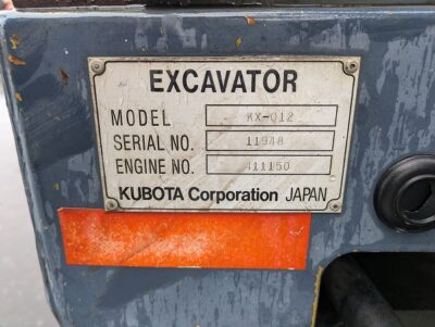 KX-012 11948 used backhoe |KHS japan
