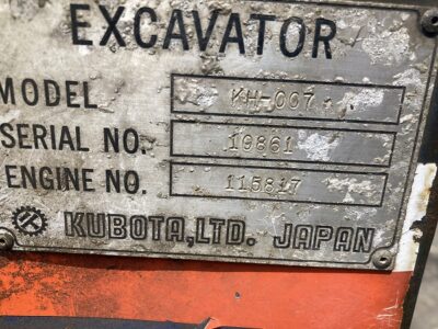 KH007 10861 used backhoe |KHS japan
