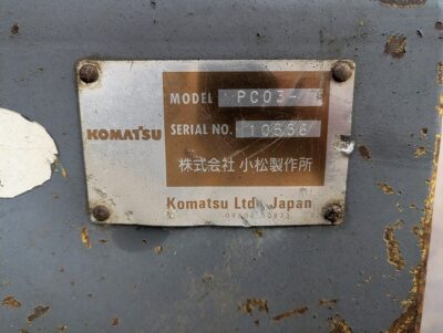 PC03-1 10556 used backhoe |KHS japan
