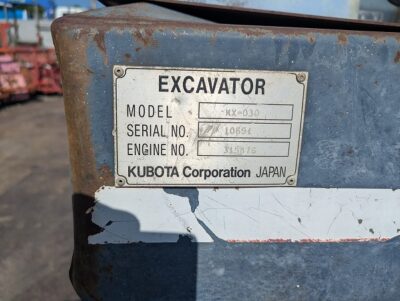 KX-030 10691 used backhoe |KHS japan

