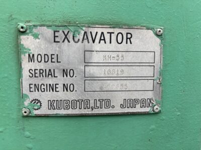 KH-55 10019 used backhoe |KHS japan
